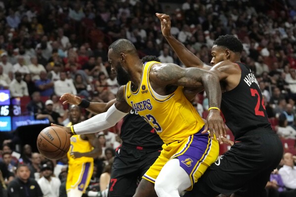 Adebayo has triple double Butler scores 28 Heat hold off LeBron